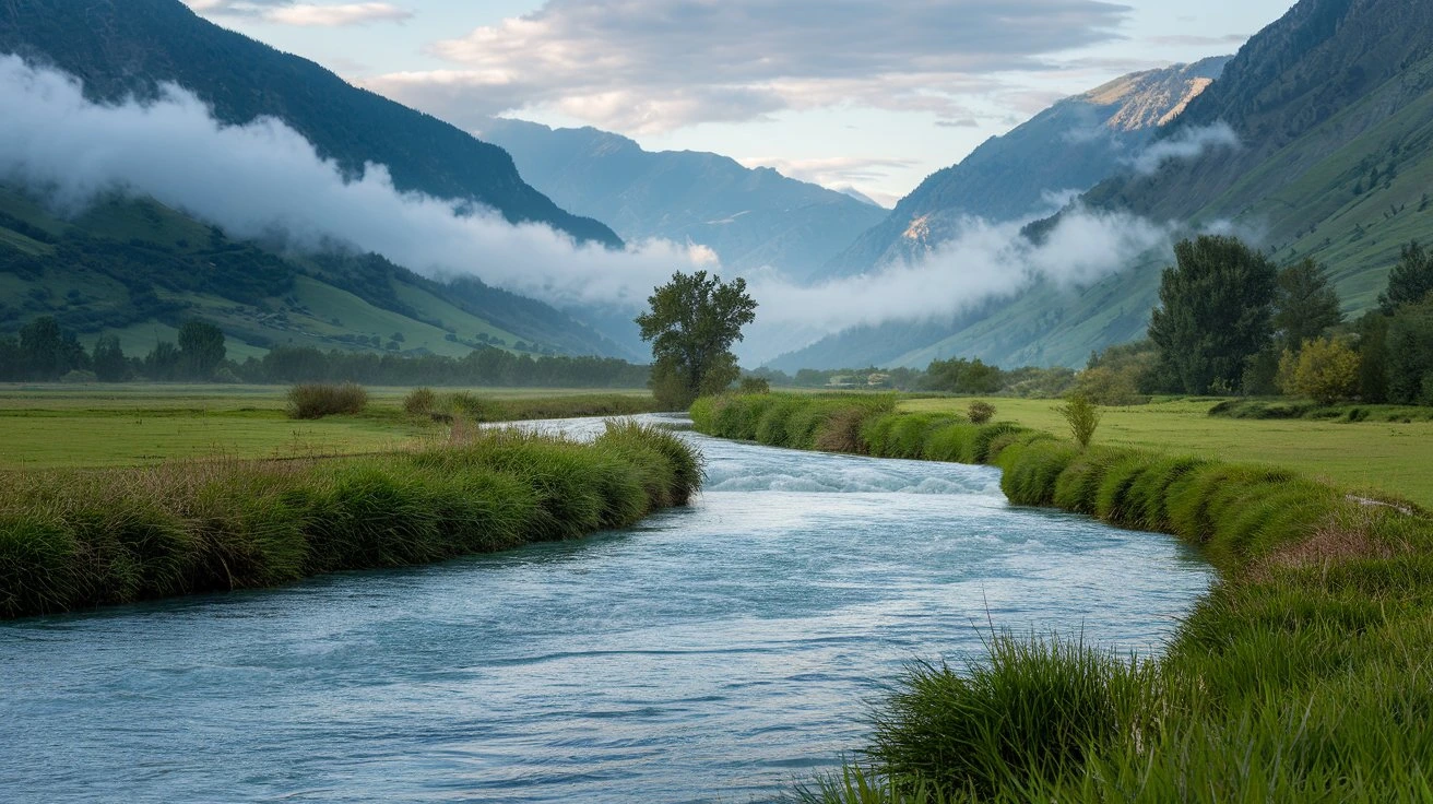 a photo of a peaceful scene in swat